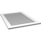 Ekena Millwork Vertical Surface Mount PVC Gable Vent: Functional, w/ 3-1/2"W x 1"P Standard Frame, 30"W x 42"H GVPVE30X4201SF - alternate 3